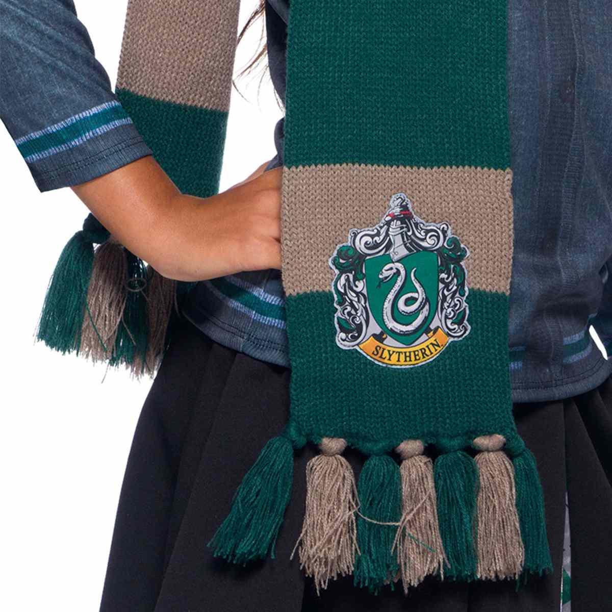 Sciarpa Harry Potter in Lana Verde Grigio Taglia Unica