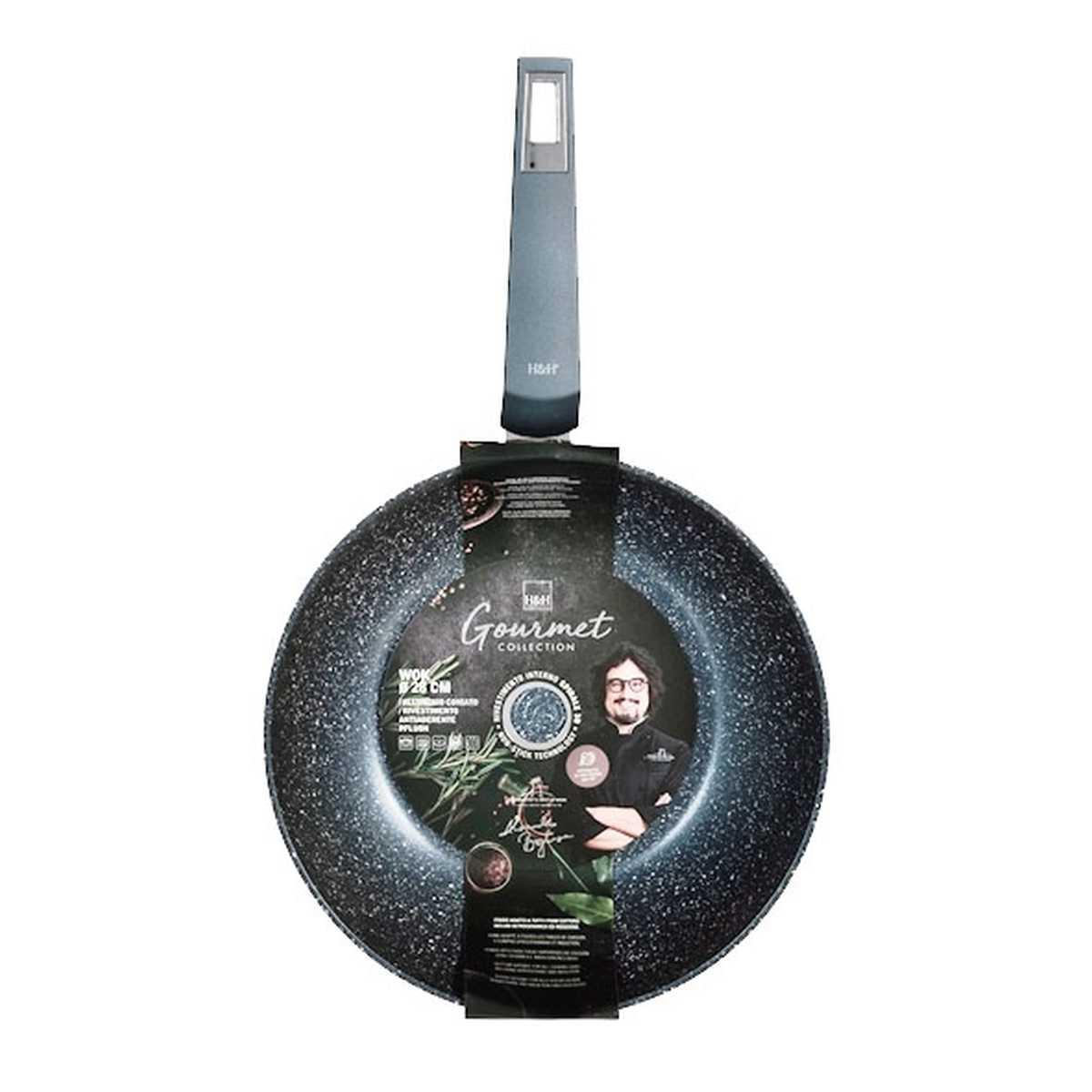 Padella H&H A.Borghese Wok Gourmet cm.Ã˜28 | H&H