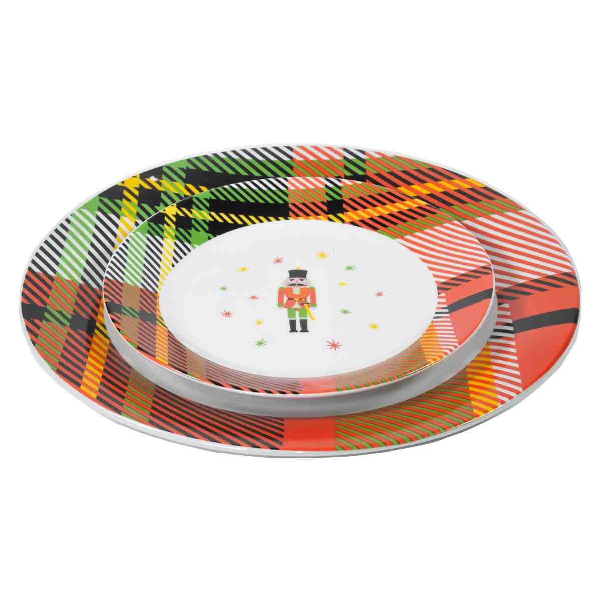 Piatti Servizio Tavola Set pz.18 Natalizio Porcellana Royal Soldatino | H&H