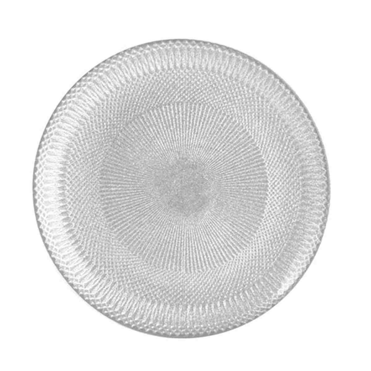 Piatto Tavola Vetro Frutta Bianco Opaco cm.Ã˜21 | H&H