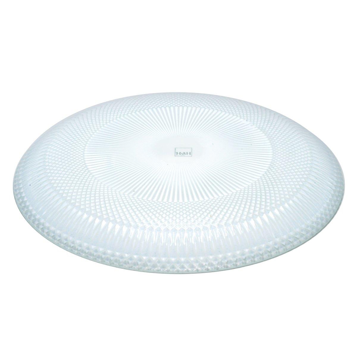 Piatto Tavola Vetro Frutta Bianco Opaco cm.Ã˜21 | H&H