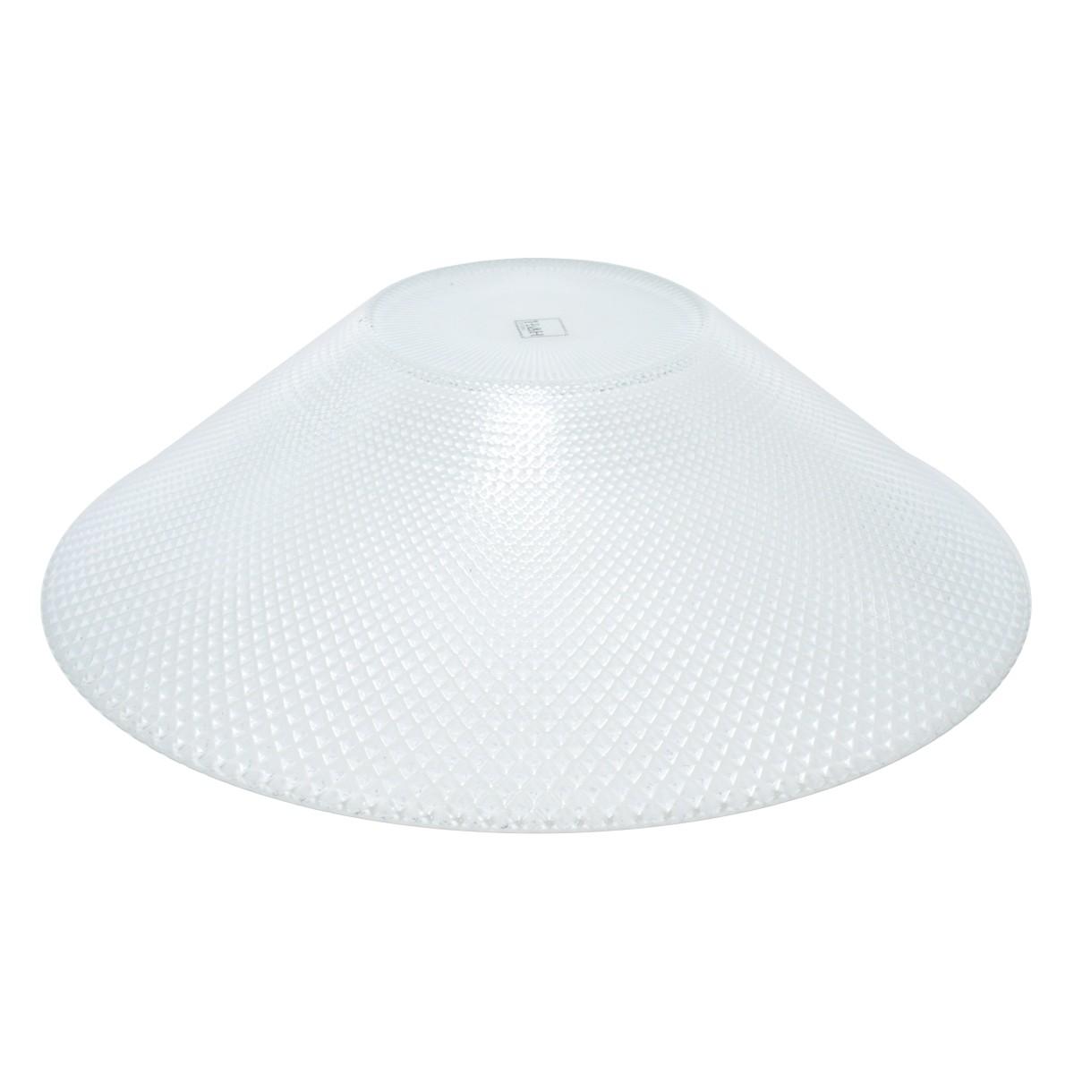 Insalatiera cm.Ø24 Vetro H&H Glam Bianca Opaca | H&H