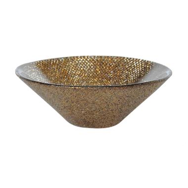 Ciotola Vetro Bronzo Glitter cm.Ã˜11 | H&H
