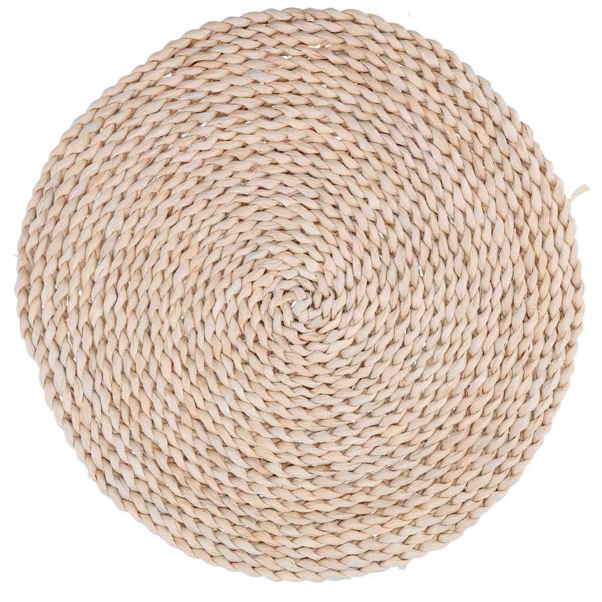 Sottopiatto Tavola Mais Naturale Bianco Tondo cm.Ã˜38x1 | Vacchetti