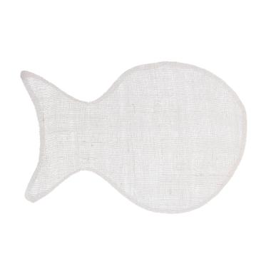 Tovaglietta Tessuto Mare Pesce Bianco cm.30x45h0,5 | Vacchetti