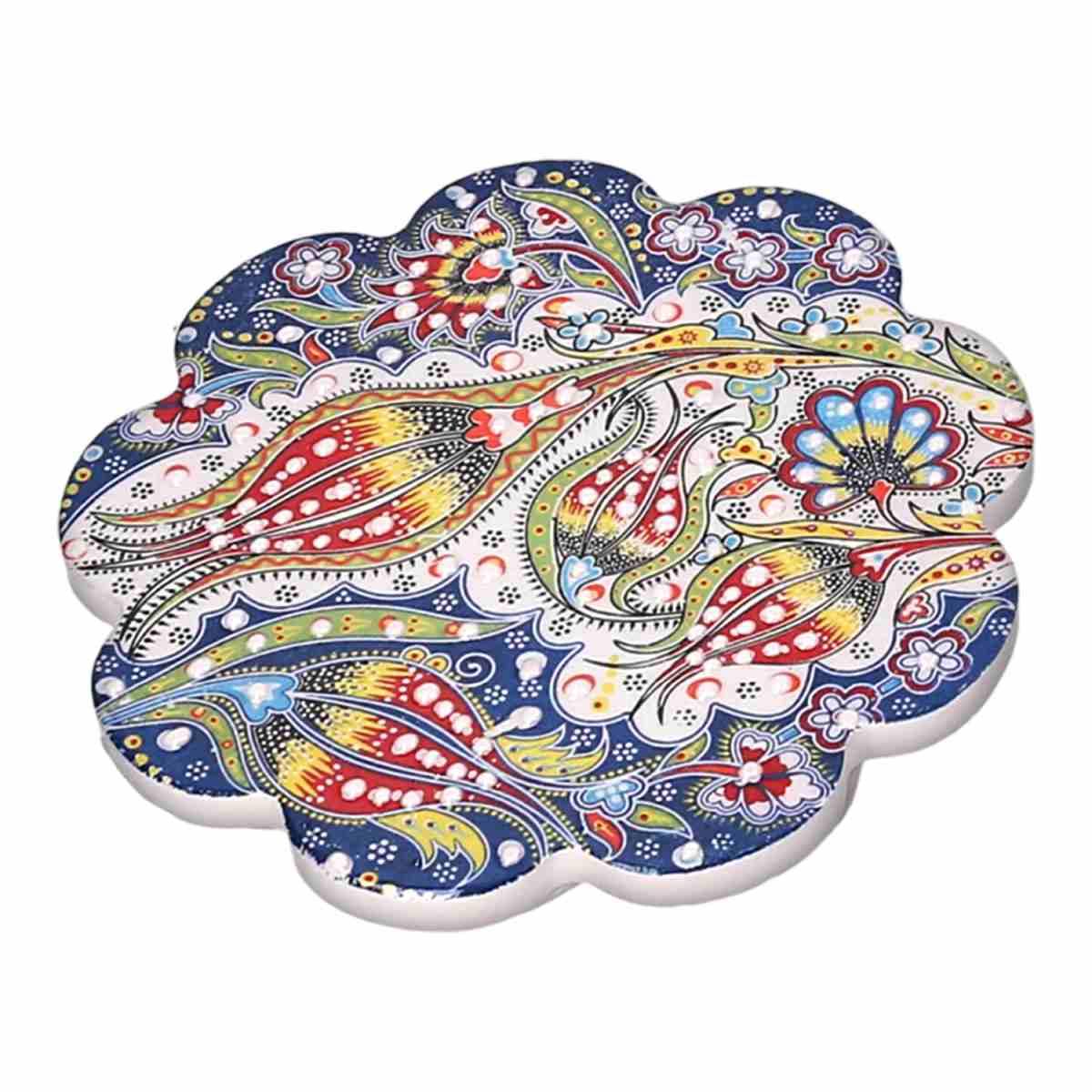 Sottopentola Mattonella Multicolor Floreale cm.18x18xh2 | Vacchetti