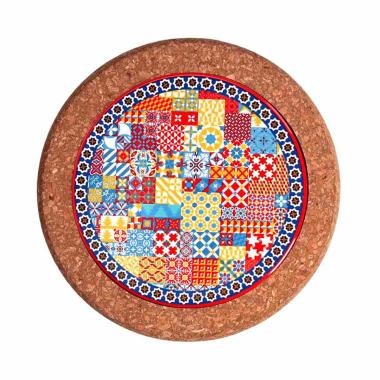 Sottopentola Mattonella Mosaico Tonda cm.Ã˜19xh1 | Vacchetti