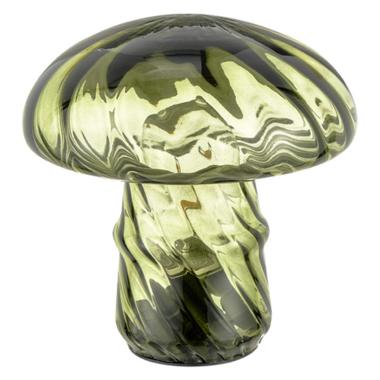 Lampada Tavolo Led Vetro Fungo Verde cm.16 | Montemaggi