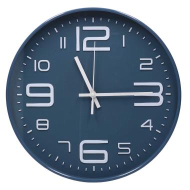 Orologio a Parete cm.Ã˜30 Plastica Blu Tondo | Vacchetti