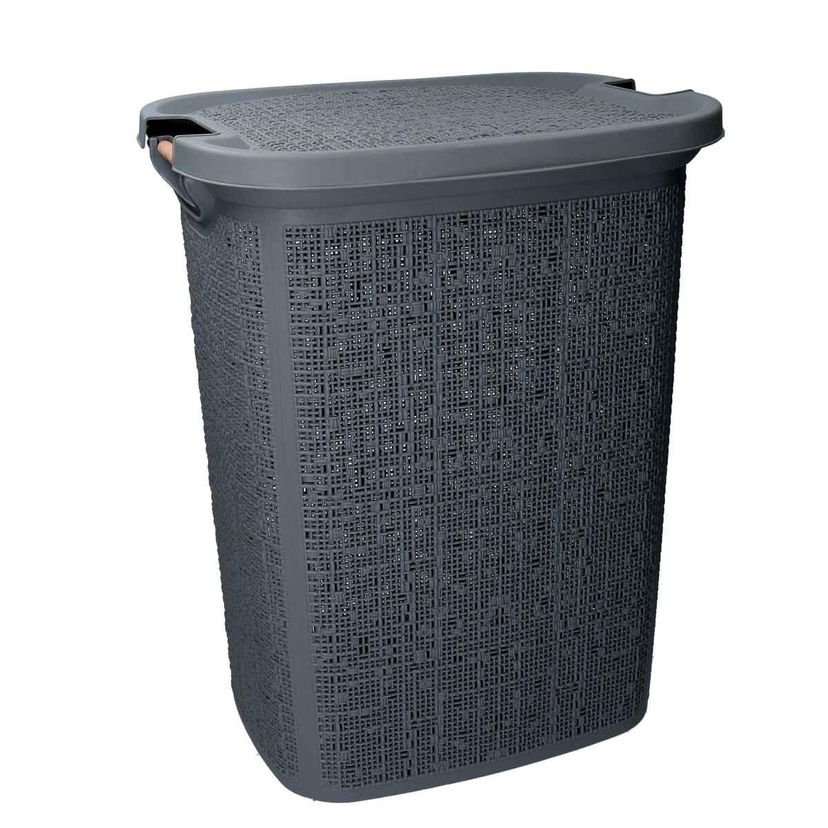 Cesto Portabiancheria PVC Tortora Rettangolare cm.47x38xh58 | Vacchetti