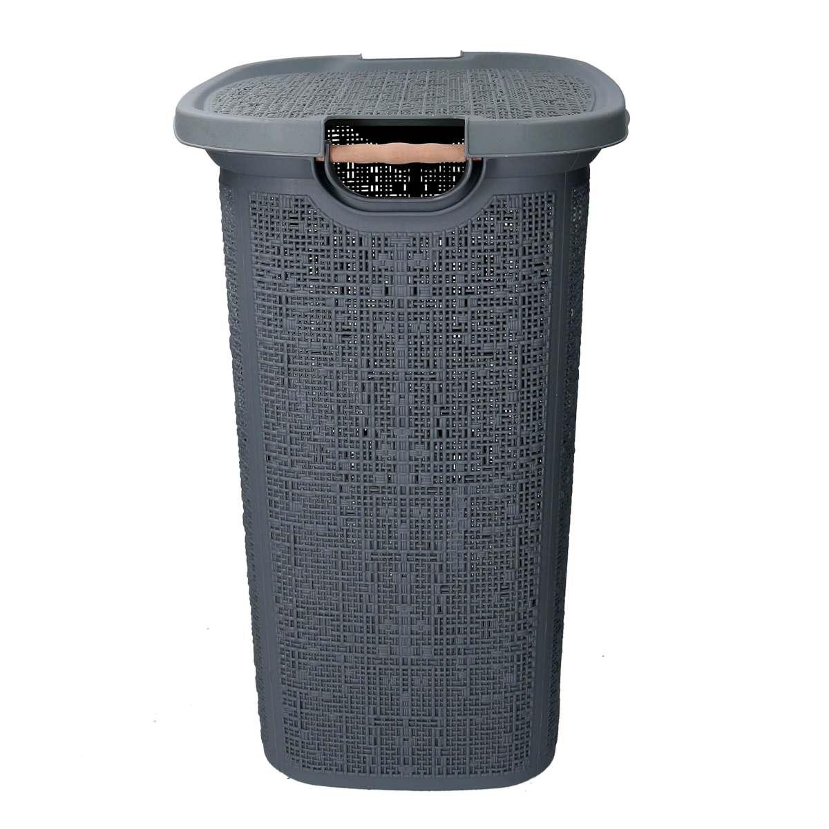 Cesto Portabiancheria PVC Tortora Rettangolare cm.47x38xh58 | Vacchetti