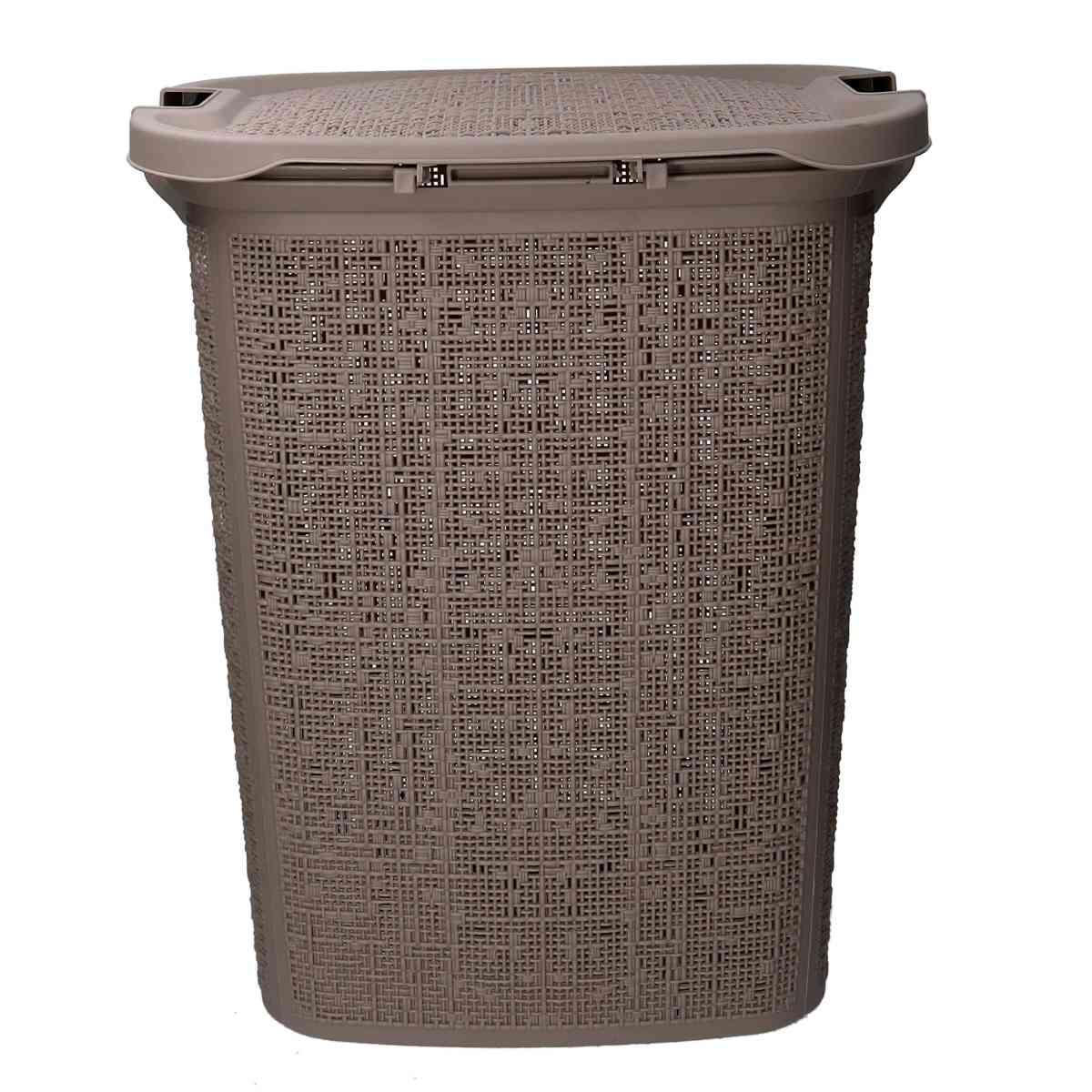 Cesto Portabiancheria PVC Grigio Avio Rettangolare cm.47x38xh58 | Vacchetti