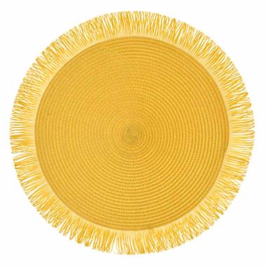 Sottopiatto Tavola Paglia Giallo Tondo cm.Ã˜38 | Montemaggi