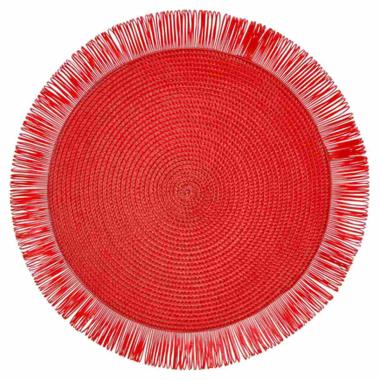 Sottopiatto Tavola Paglia Rosso Tondo cm.Ã˜38 | Montemaggi