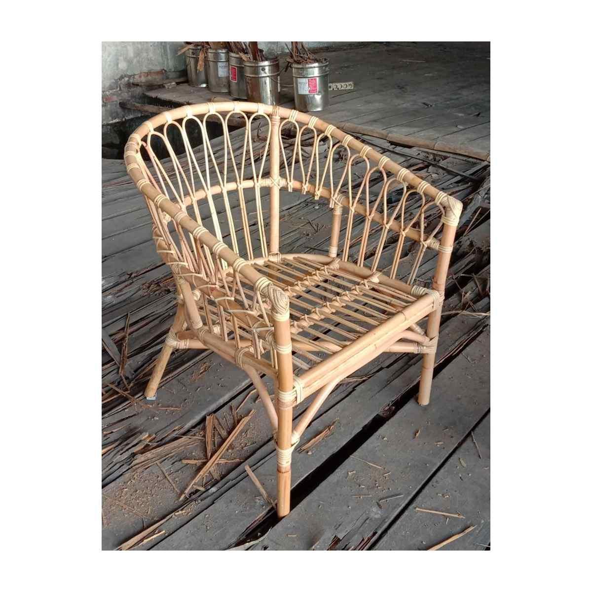 Poltrona Rattan Kai Impilabile Naturale cm.66x69xh80 | Vacchetti