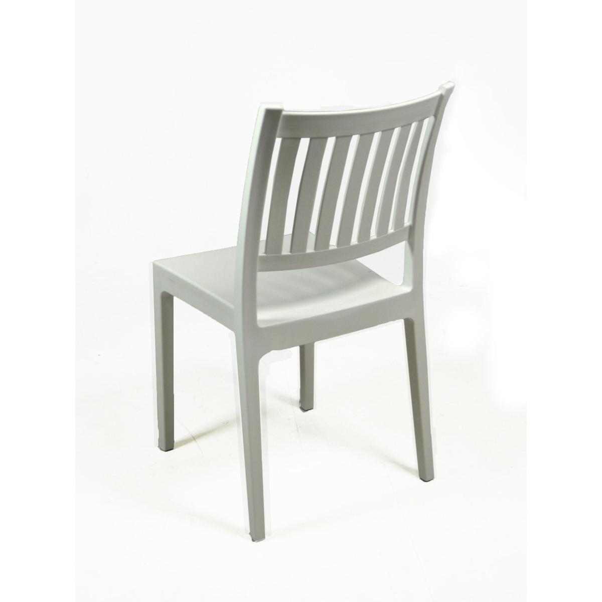 Sedia PVC Stampata Minerva Bianca cm.52x46H87 | Vacchetti