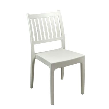 Sedia PVC Stampata Minerva Bianca cm.52x46H87 | Vacchetti