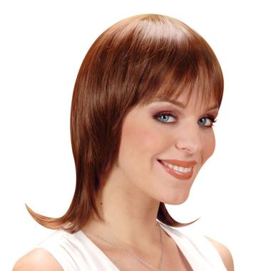Parrucca Celine Castana Liscia con Frangia |Widmann