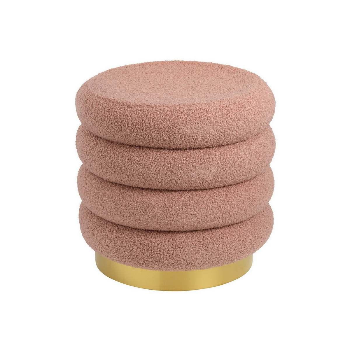 Pouf Macaron Rosa Cipria cm.40x40x40 | Montemaggi