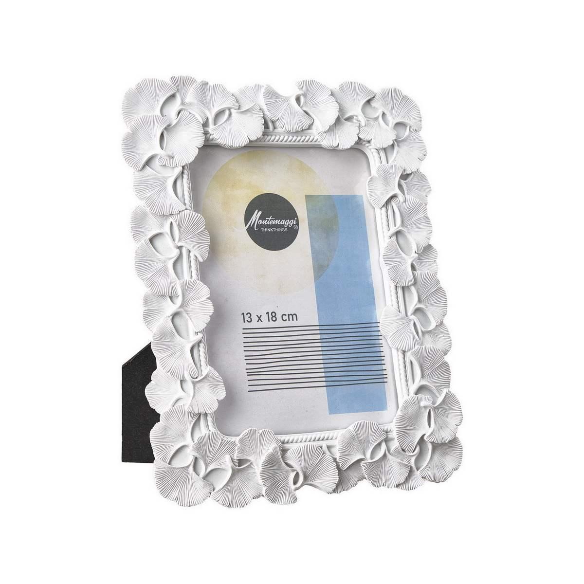 Cornice cm.13x18 Resina Ginko Bianca | Montemaggi