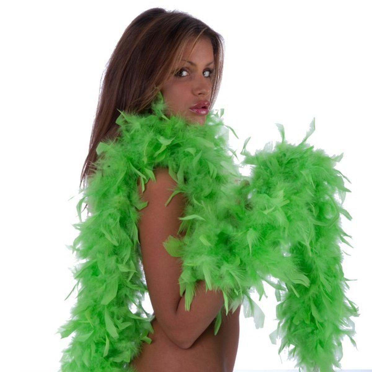 Boa di Piume Extra Lusso cm.180 gr.60 Verde |Carnival Toys