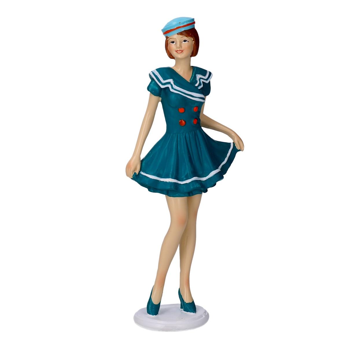 Decorazione Mare Donna Marinaretta Blu cm.7,5x4,5xh17,5 | Vacchetti