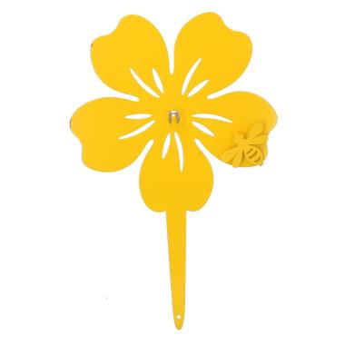 Portaspirali Fiore Giallo Metallo cm.23x2x36 | Vacchetti