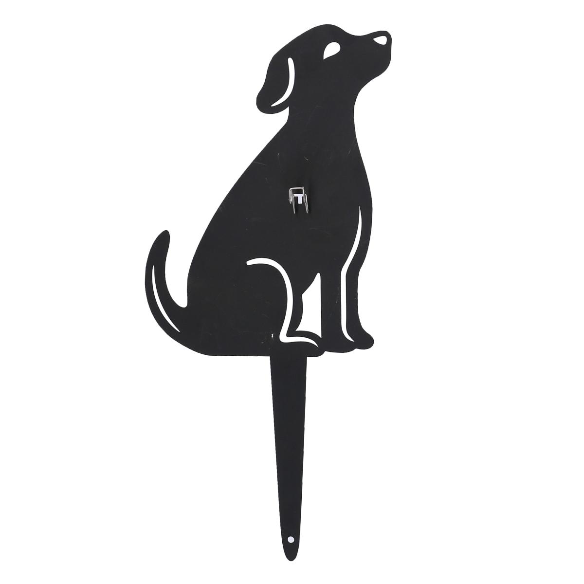 Portaspirali Cane Nero Metallo cm.17x2x36 | Vacchetti