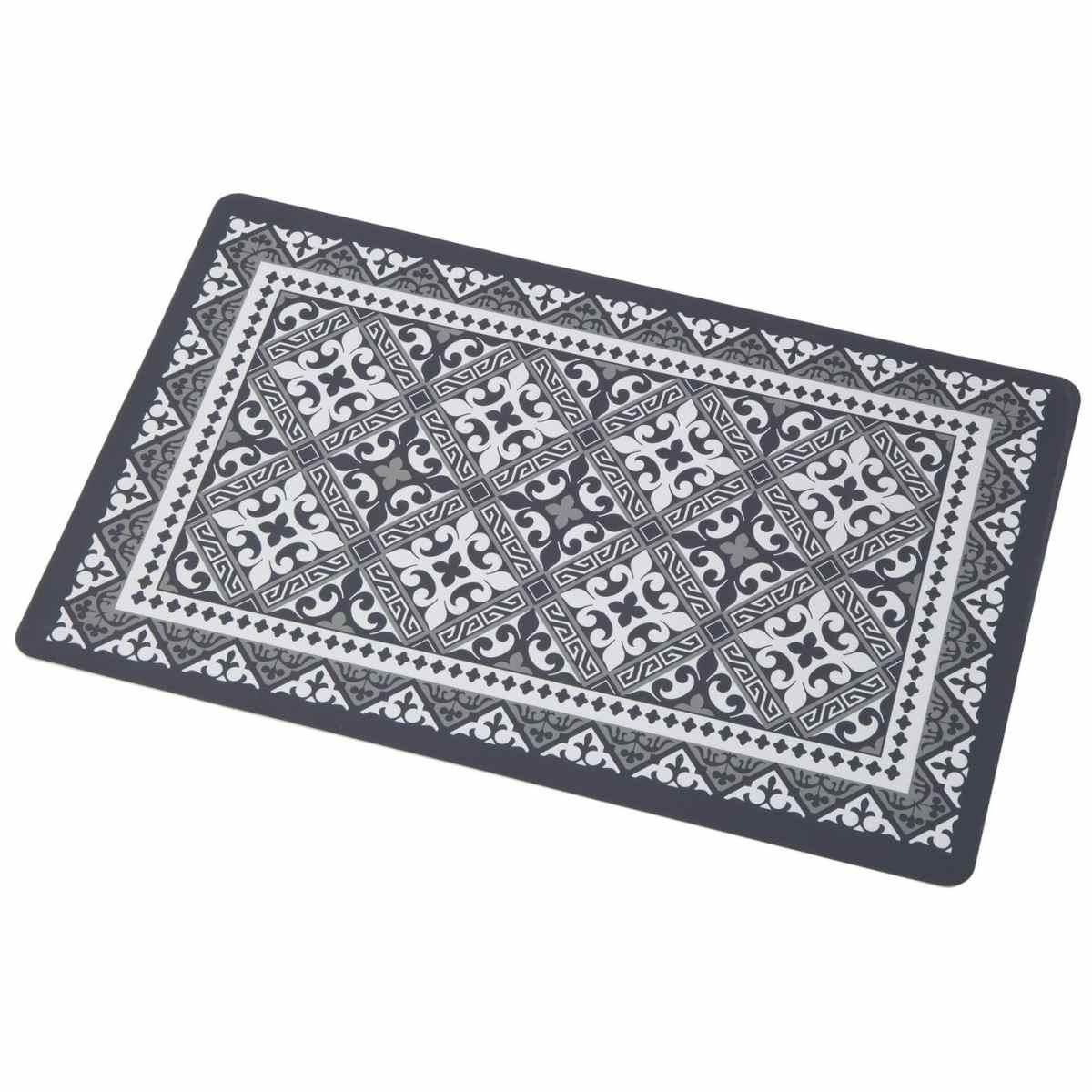 Tovaglietta Americana PVC Arabesque Grigia cm.N818:P81943x28 | Montemaggi