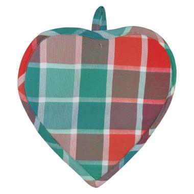 Sottopentola Cuore Cotone Quadri con Profumo cm.28 |Montemaggi