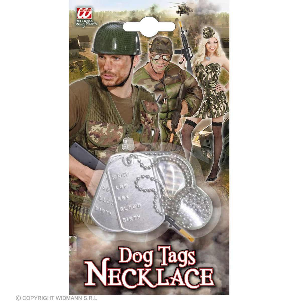 Collana Metallo con Piastrine Militari |Widmann