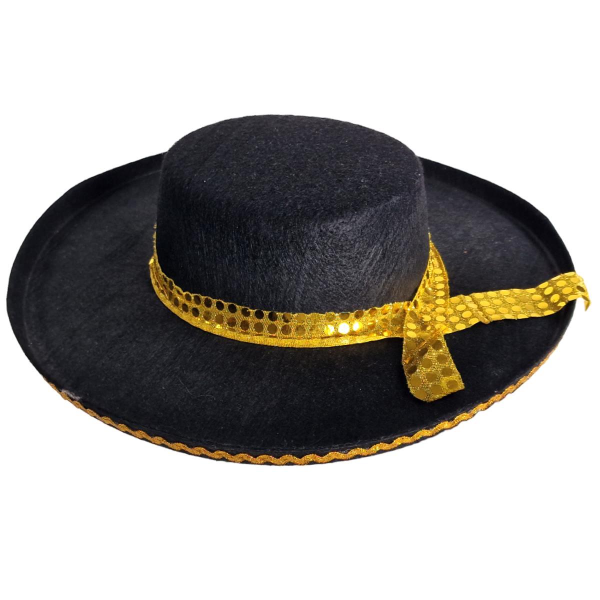 Cappello Torero Feltro Nero Oro |Widmann
