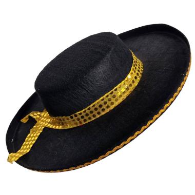 Cappello Torero Feltro Nero Oro |Widmann