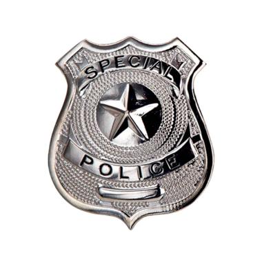 Distintivo Poliziotto Argenato cm.6 |Widmann