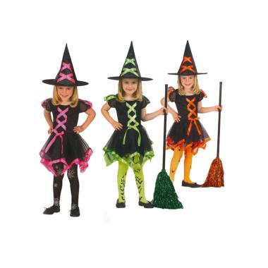 Costume Streghetta Neon 3 Modelli |Widmann