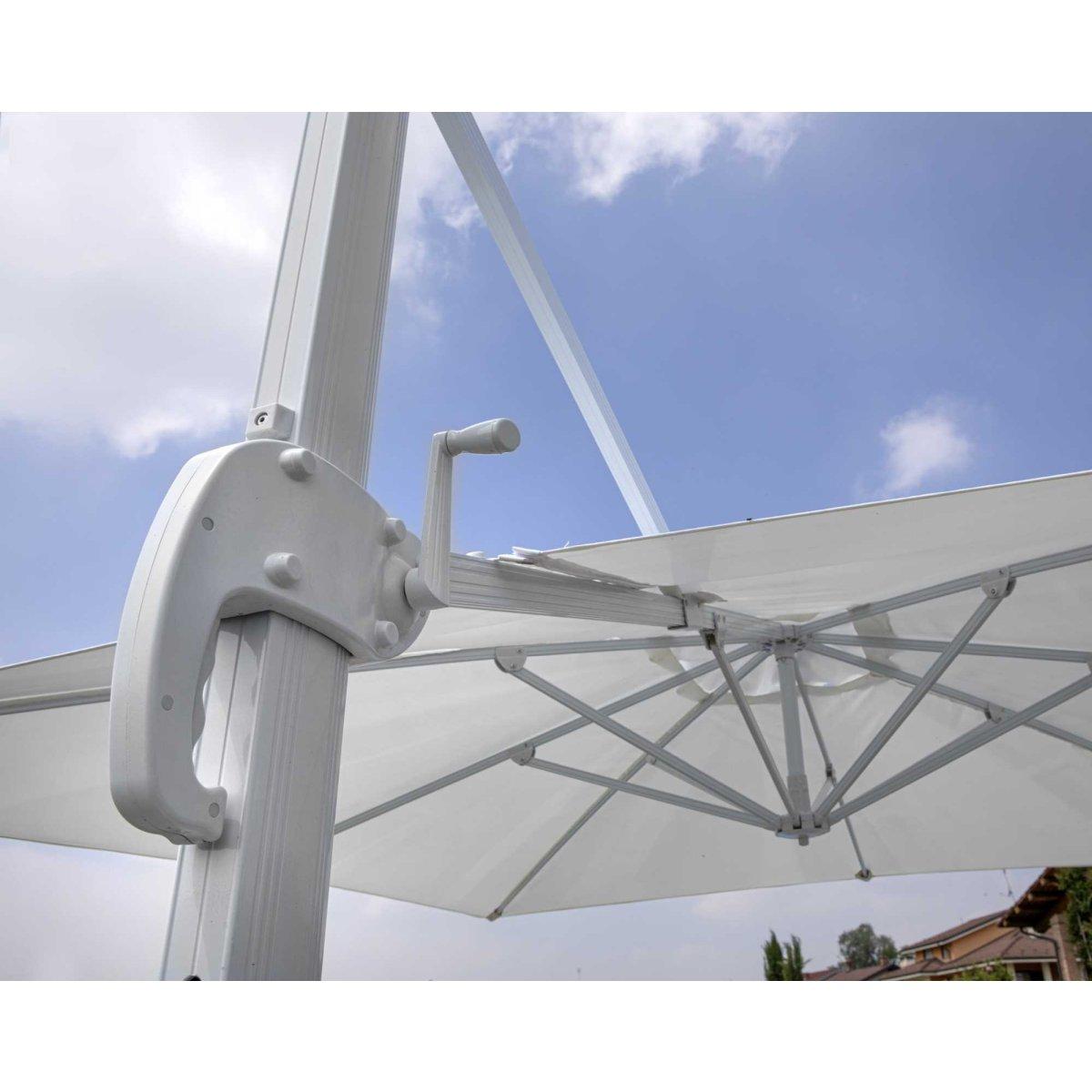 Ombrellone Alluminio New Michigan 3X4H2,75M Senza Mantovana Bianco | Vacchetti