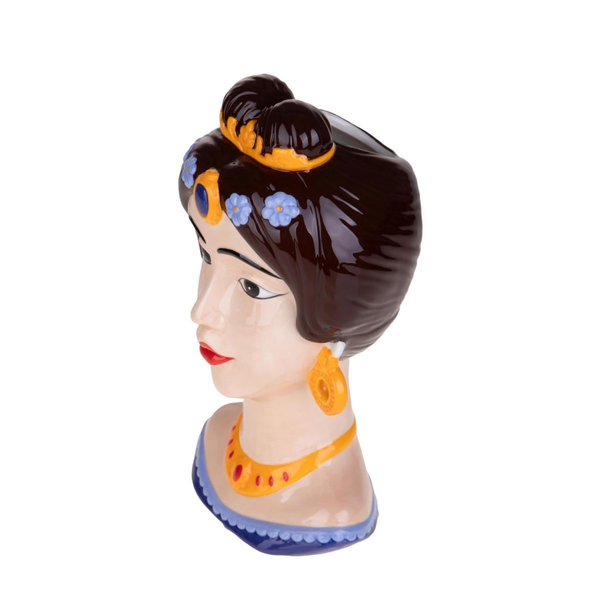 Vaso Ceramica Volto Donna cm.30 | Bianchi Dino