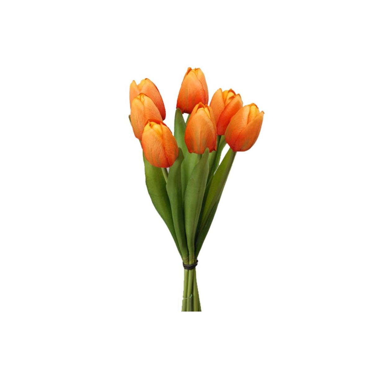 Fiore Tulipano Arancione Mazzetto cm.37 | Bianchi Dino