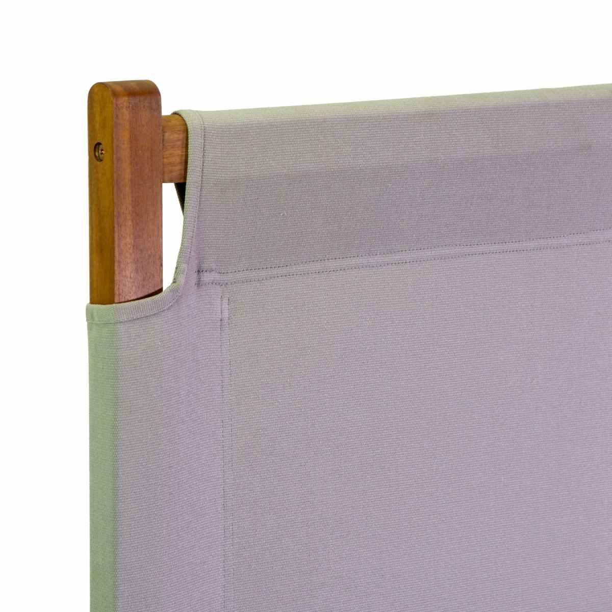 Poltrona Diane Legno Acacia con Tessuto Grigio cm.76x89xh91 | Vacchetti