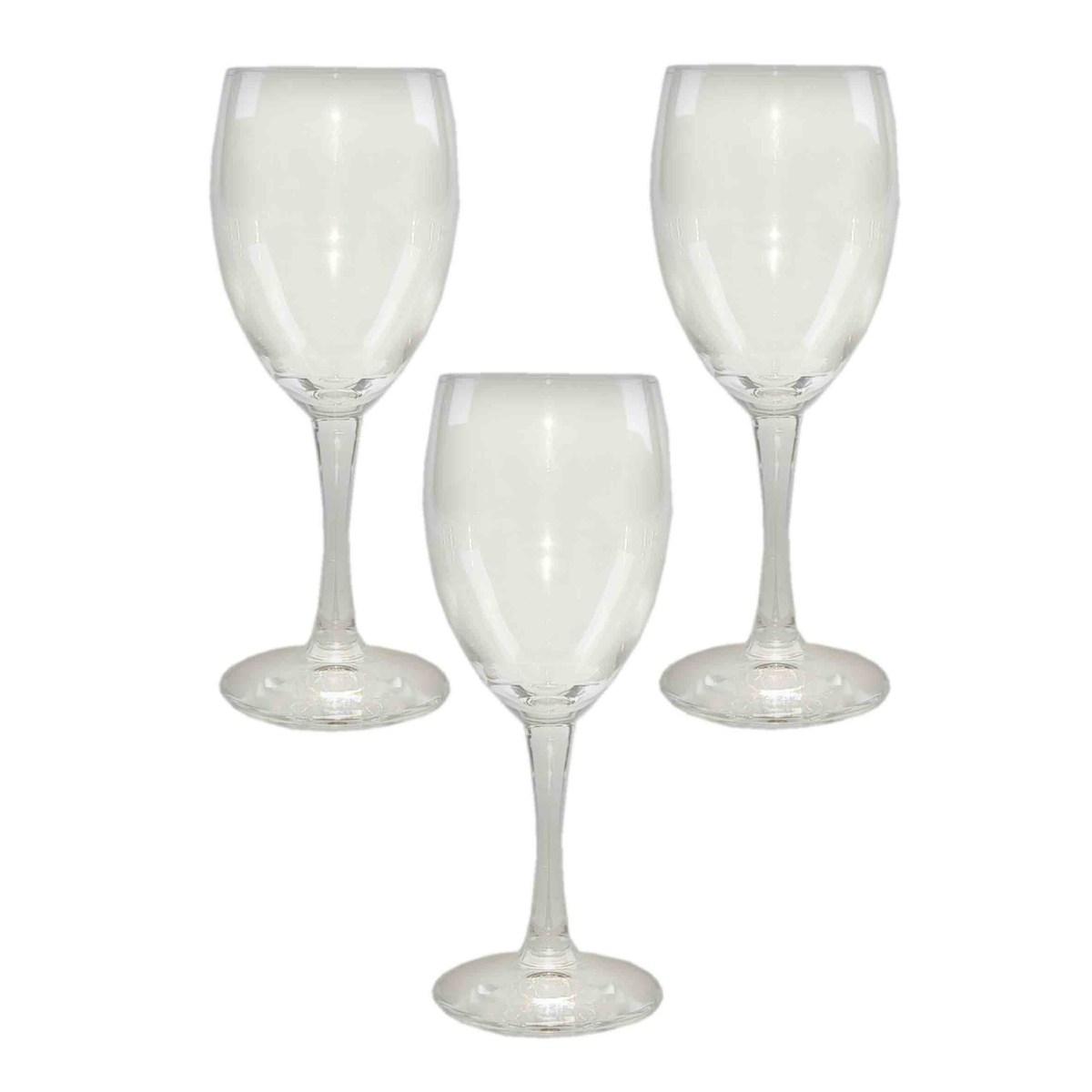 Bicchieri Vetro Set pz.3 Vino Diamante cl.20 | Bormioli