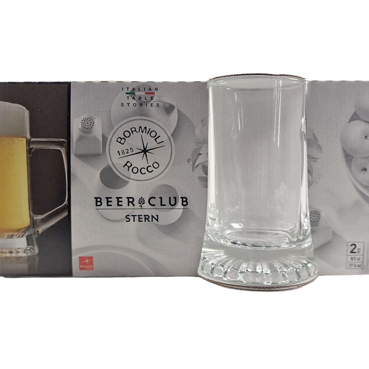 Bicchieri Vetro Set pz.2 Birra Stern ml.510 | Bormioli