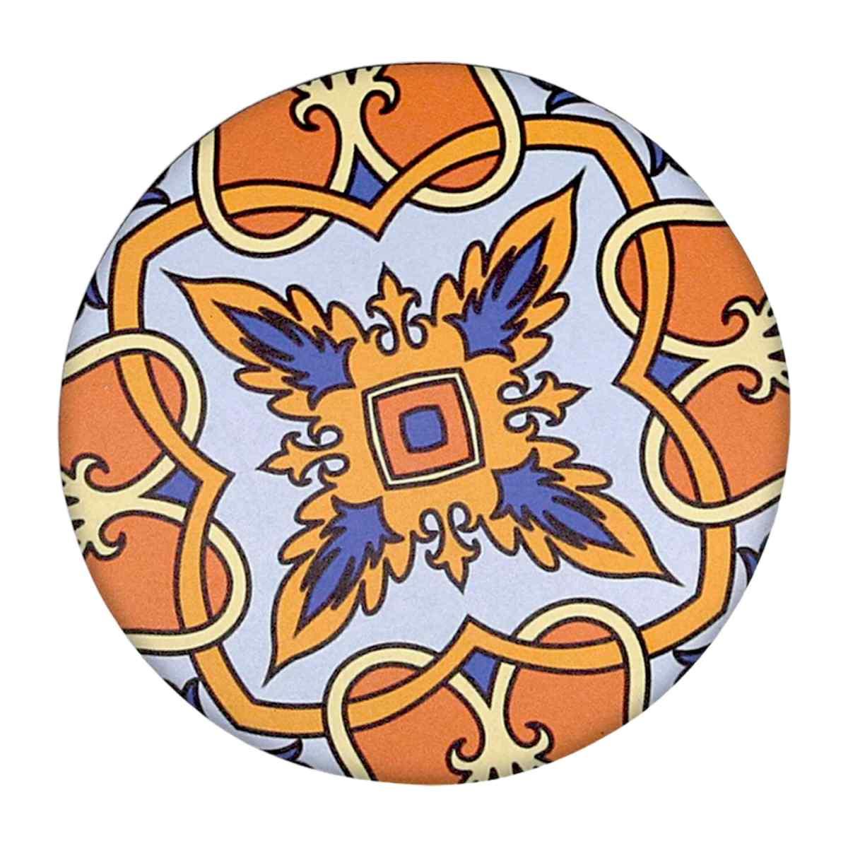 Mattonella Legno Set 4pz. Assortiti Arancione Tondo cm.Ã˜20x0,5 | Vacchetti