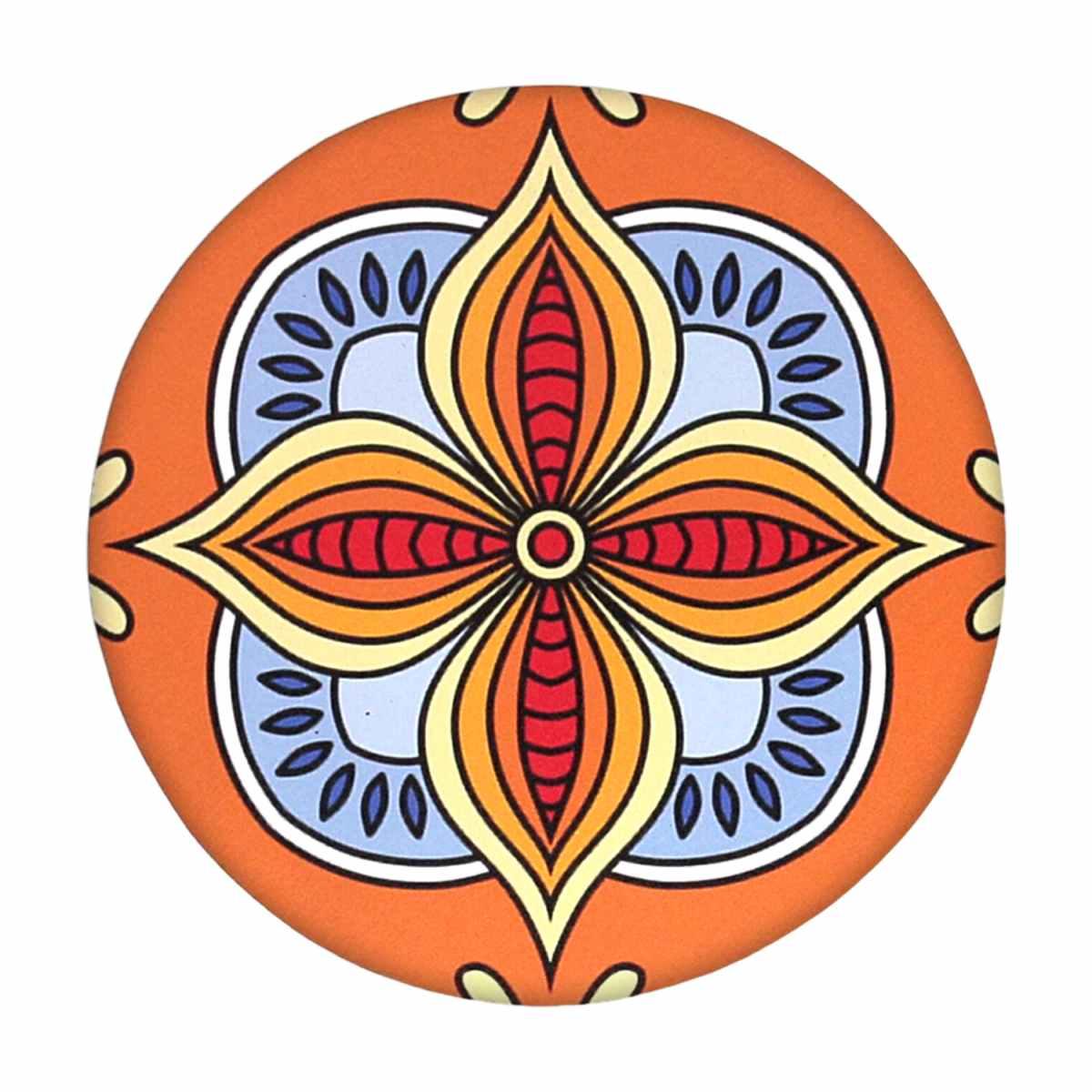 Mattonella Legno Set 4pz. Assortiti Arancione Tondo cm.Ã˜20x0,5 | Vacchetti