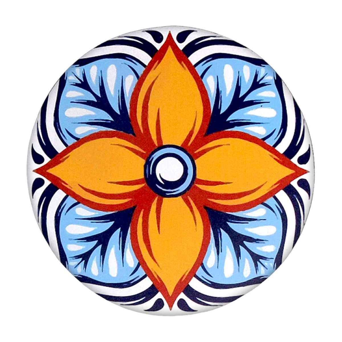 Mattonella Legno Set 4pz. Assortiti Azzurro Tondo cm.Ø20x0,5 | Vacchetti