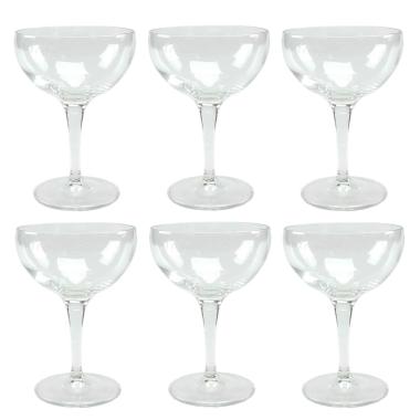 Bicchieri Vetro Set pz.6 Calice Coppa Spum. cl.330 | Bormioli