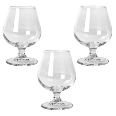 Bicchieri Vetro Set pz.3 Cognac ml.250 | Bormioli