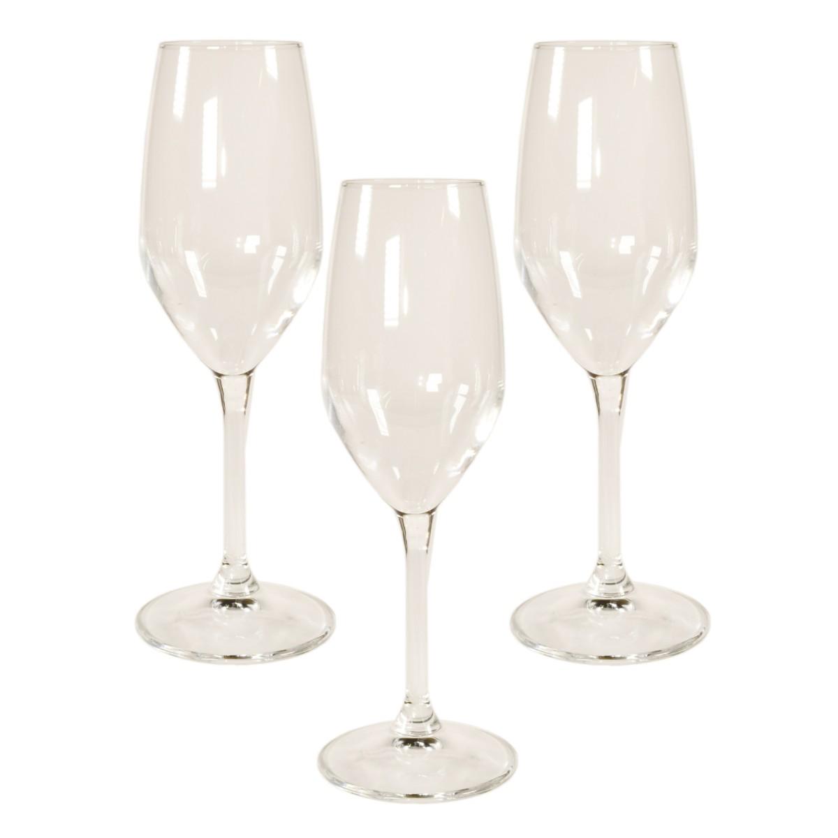 Bicchieri Vetro Set pz.3 Flute Restaurant ml.240 | Bormioli