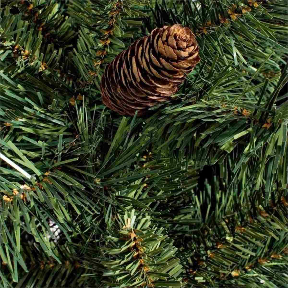 Albero Natale cm.270 Verde Cone Luxe con Pigne e 2698 Rami |Bizzotto