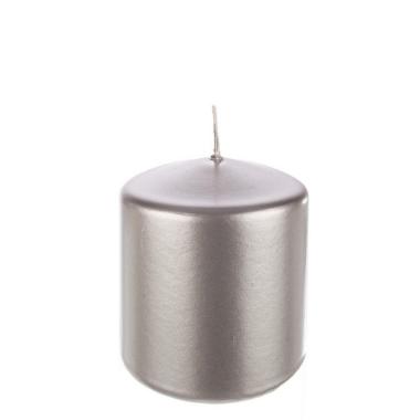 Candela cm.6X8 Cilndro Argento |Bizzotto