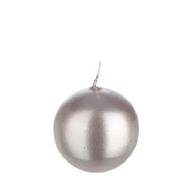 Candela cm.Ã˜7 Sfera Argento |Bizzotto